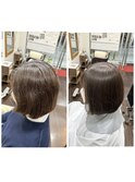 髪質改善トリートメントbefore/after
