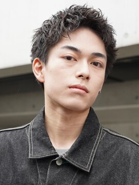 フィフス 仙台(fifth) 仙台スパイキーショートパーマフェザーパーマ30代メンズヘア黒髪