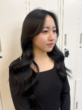 アリュウル 表参道(ALLURE) 艶々ブルーブラック×レイヤーウェーブ◎佐藤