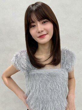 アッシュ 二子玉川店(Ash) レイヤーカット×ナチュラルストレート