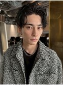 スペインカール/スパイキーショート/ブルーブラック/元町