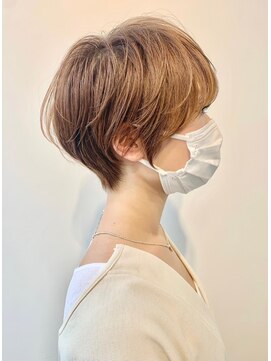 アルトル 池袋(altru) 大人可愛い骨格補正ひし形ショート【ホワイトグレージュ】元重