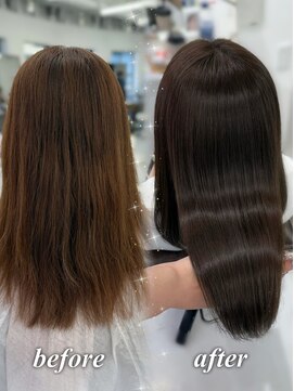 ハピネス 梅田茶屋町店(HAPPINESS) 韓国風/レイヤーカット/顔周り/顔まわり/髪質改善/ベージュ