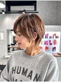 30代40代大人女性/前髪ありショートボブ/ショートヘア/髪質改善