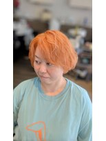 ヘアードットツミキ(HAIR.TSUMIKI)&nbsp;オレンジカラー ミニボブ