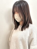 ラシアヘアー(LASIA HAIR)&nbsp;【LASIA大分/牧駅徒歩5分】艶ブラウン/切りっぱなしミディアム