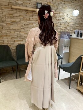 アロマ ヘアー ルーム 新宿店(AROMA hair room) 成人式/卒業式セット☆和装/袴/パール/ハーフアップ/まとめ髪