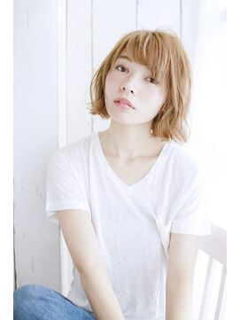 ティエル 町田店(tiel) 【町田】くしゃっとボブ×明るめベージュ