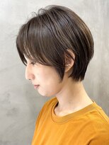 エリマバイフィフス 調布(elima by fifth) 調布白髪染めレイヤーボブショートヘアベージュアッシュブラウン