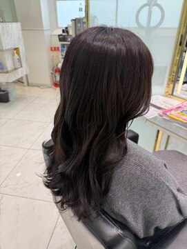 六本木美容室 白金店 透明感ラベンダーグレージュ