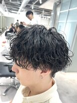 スイ 松戸(SUI)&nbsp;ショートマッシュ×波巻きパーマ【松戸/メンズ】