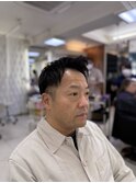 春◎大人メンズ短髪パーマ無しワックス束感ショート