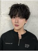 【竹嶌】大人男子無造作マッシュシャドウパーマ20代30代