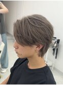 グレージュカラー/フェザーショート/フェザーパーマ