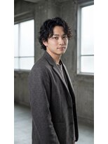 レブラン 堺(r'eblanc)&nbsp;センターパート　大人メンズパーマ