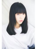 【merci 青葉台】大人かわいい 厚めバング モード ミディ☆