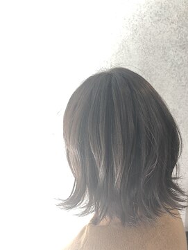 ヘアサロンエム 渋谷店(HAIR SALON M) 外ハネボブ/アッシュブラウン/ネオウルフ/デザインカラー