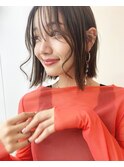シースルーバング アクセントボブ 【romp佐々木】