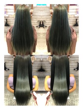 アース 日吉店(HAIR&MAKE EARTH) 20代30代40代髪質改善酸熱トリートメント艶感ストレート