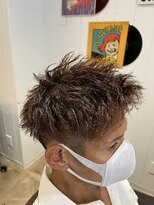 ツーブロショート×ツイストスパイラルパーマ