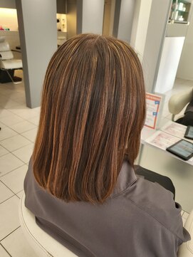 バサ 野方店(BASSA) ハイライト×オレンジブラウン