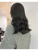 髪質改善カラー◎オリーブグレー
