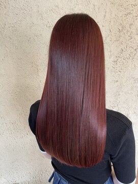 プリモ ココ 鍋島店(Primo coco.) 髪質改善カラー/ワインレッド