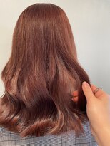 ノック(knock)&nbsp;ブリーチなし！レッドブラウンカラー