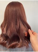 ブリーチなし!レッドブラウンカラー   ayaka