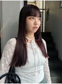 【大前晴奈】ワンカラーの艶ルビーカラー/レイヤーカット