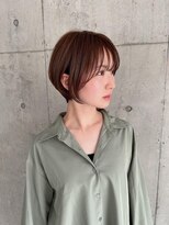 アールヘアーデザイン 千種(r hair design) 小顔見せショートベージュカラーブリーチしない透明感カラー