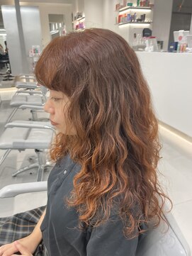 アールプラスヘアサロン(ar+ hair salon) オレンジブラウン