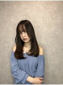 こなれミディ/黒髪ヘア