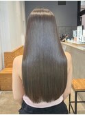美髪ロング韓国ヘアおくれ毛前髪カット_ba533121