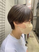 束間マッシュショート　グレージュ