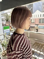ヘアーアンドメイク ビス(HAIR&MAKE bis) ピンクベージュ×ミニボブ☆ももこ