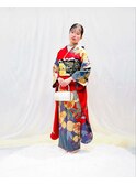 ママ振袖コーディネート