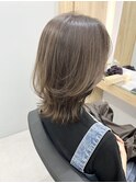 クラゲヘアー#アプリコットオレンジ#マロンベージュエンドカラー