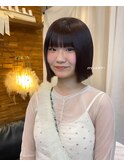 切りっぱなしボブ