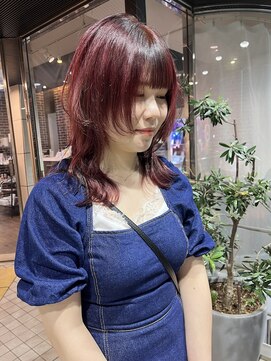 ゼスト 八王子店(ZEST) チェリーレッド/ウルフカット〈ホノカ〉