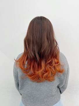 ノーバル バイ シエスタ 池袋(NoVal by siesta) オレンジ × グラデーション