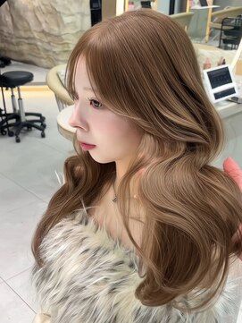 ロンドメリア 天神大名店(Lond Melia) 黒髪カタログ/オリーブグレー/ココアベージュ/小顔に見せるヘア