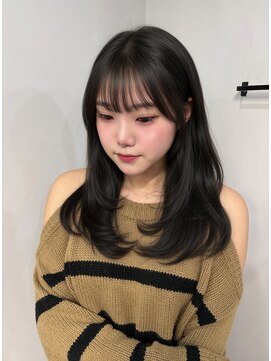 ラフィット 香椎(lafit) 透け感ブルーブラック×韓国レイヤー♪