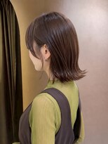 サボ 栄店(sabo) 顔周りレイヤー × 耳かけ × ブラウンベージュカラー