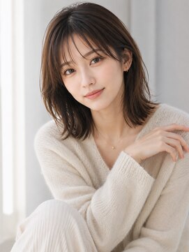 リリアーナ(LILIANA) 池袋 大人ミディアム シースルーバング アッシュブラウン コタ