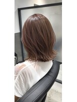 ブロック 日吉店(BLOC) ピンクベージュ×くびれレイヤーカット