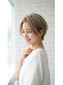骨格補正◎丸みひし形ショートヘア　20代30代40代50代