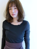 コルソ ケーツー 梅田 茶屋町(corso k-two)&nbsp;《フォギーベージュ》ナチュラルカールで仕上げる柔らかミディ