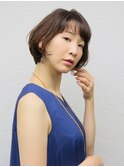 ナチュラル大人ショートボブ