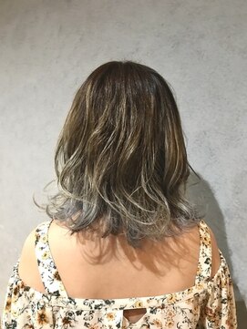 ヘアサロンエムフィス 池袋東口(HAIR SALON M Fe's) デザインカラー/厚めバング/ローライト/スリークボブ